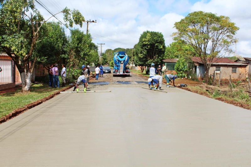 Município irá executar mais obras de pavimentação com concreto usinado